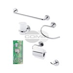 KIT ACCESSORI BAGNO SERIE BORA 5 PZ KIT ACCESSORI BAGNO SERIE BORA 5 PZ
