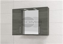 SPECCHIERA LED 2 ANTE ROVERE SCURO SPECCHIERA LED 2 ANTE ROVERE SCURO