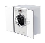 MOBILETTO COPRILAVATRICE IN ABS CON SPORTELLI MOBILETTO COPRILAVATRICE IN ABS CON SPORTELLI