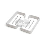 STAFFE FERMATUBO 120x60 C/VITI E TASSELLO (2pz) STAFFE FERMATUBO 120x60 C/VITI E TASSELLO (2pz)