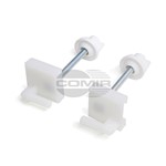 FISSAGGIO COPRIVASO IN PVC CON VITI IN METALLO FISSAGGIO COPRIVASO IN PVC CON VITI IN METALLO