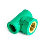TEE PP-R FILETTATO FEMMINA 20x1/2x20 TEE PP-R FILETTATO FEMMINA 20x1/2x20