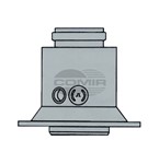 PARTENZA VERTICALE COASSIALE PVC-PP CON FLANGIA PARTENZA VERTICALE COASSIALE PVC-PP CON FLANGIA