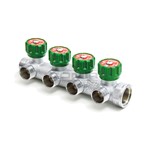 COLLETTORE MULTIFAR CON RUBINETTI 4 VIE MF 3/4 USCITA 24x19