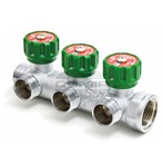 COLLETTORE MULTIFAR CON RUBINETTI 3 VIE MF 1' USCITA 24x19