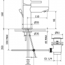 MISCELATORE LAVABO PENELOPE