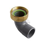 CODOLO CURVO PVC DADO OTTONE 1"1/2 CODOLO CURVO PVC DADO OTTONE 1"1/2