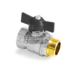 VALV. SFERA MAN/FARFALLA NERA MF 3/4 VALV. SFERA MAN/FARFALLA NERA MF 3/4