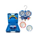 GRUPPO MANOMETRICO 2VIE+KIT 3 TUBI PER GAS R32-R410-R407C