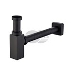 SIFONE ARREDO NERO OPACO 1"1/4QUADRO SIFONE ARREDO NERO OPACO 1"1/4QUADRO
