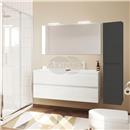 COMPOSIZIONE EASY 120 ROVERE BIANCO DOPPIA VASCA - EASY2C120/RB