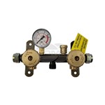 CENTRALINA GAS COMPACT A 2 VIE CON VALVOLA DI SICUREZZA E MANOMETRO